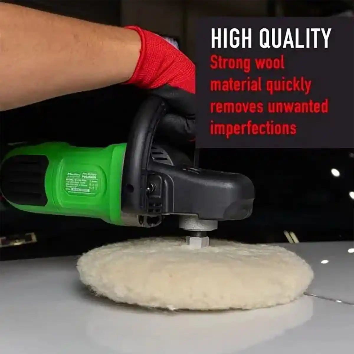 7"" Dual Side Australian Wool Pad and Wool Pad for Professional Detailing Tools